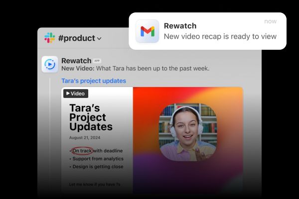 Rewatch video sharing in Slack