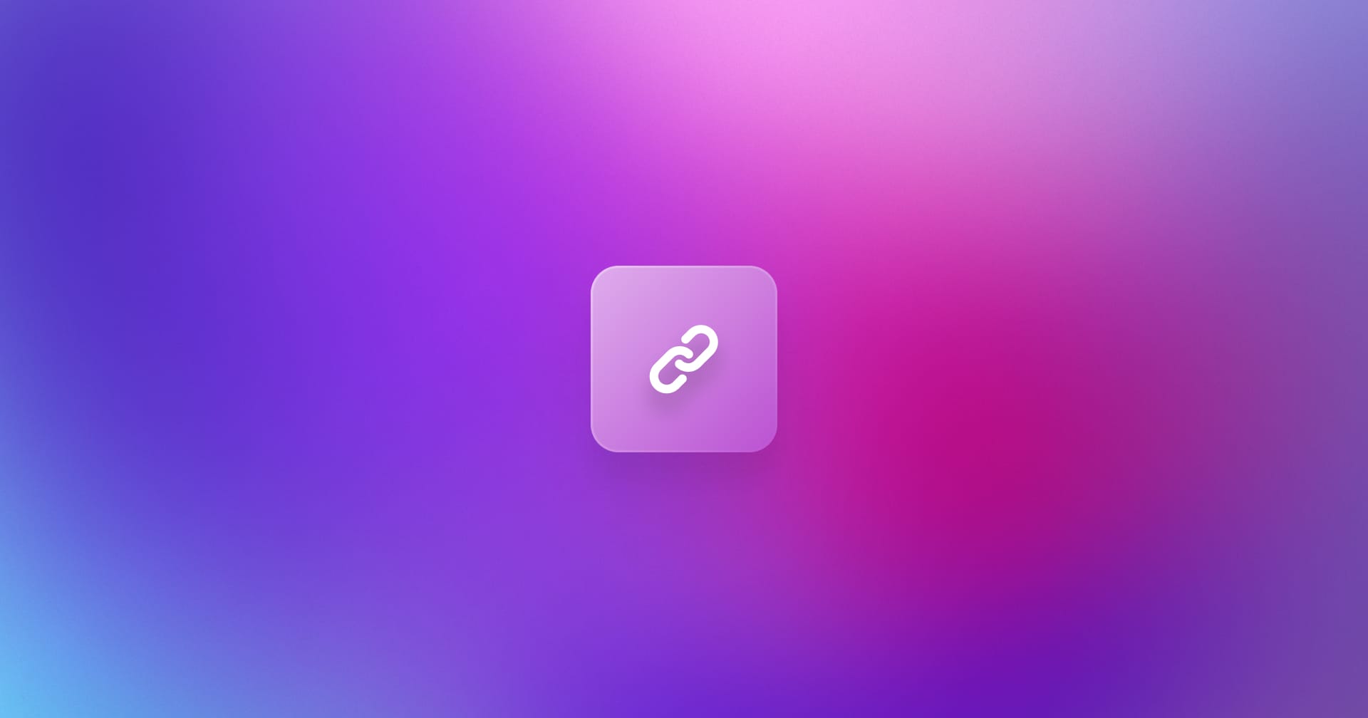 A link icon with a gradient background